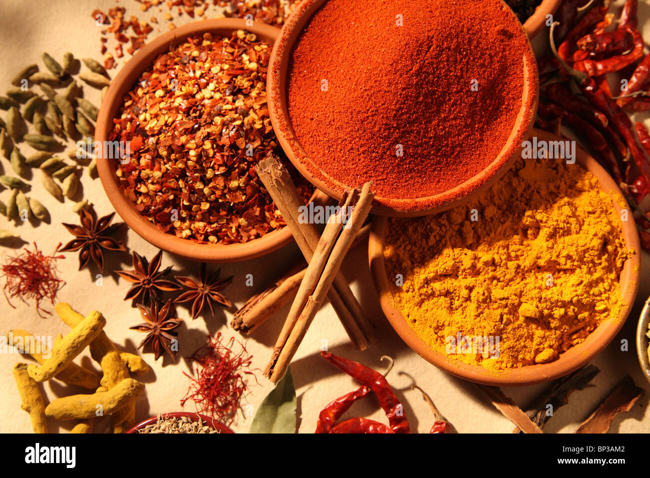 DRIED SPICES Stock Photo