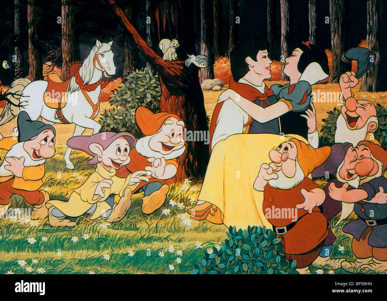 Snow white and the seven dwarfs hi-res stock photography and