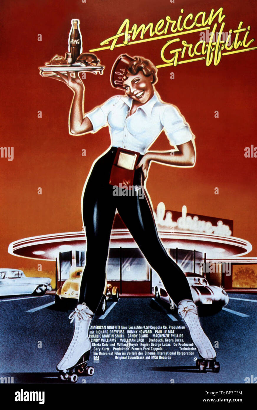 Film Poster American Graffiti 1973 Stock Photo Alamy