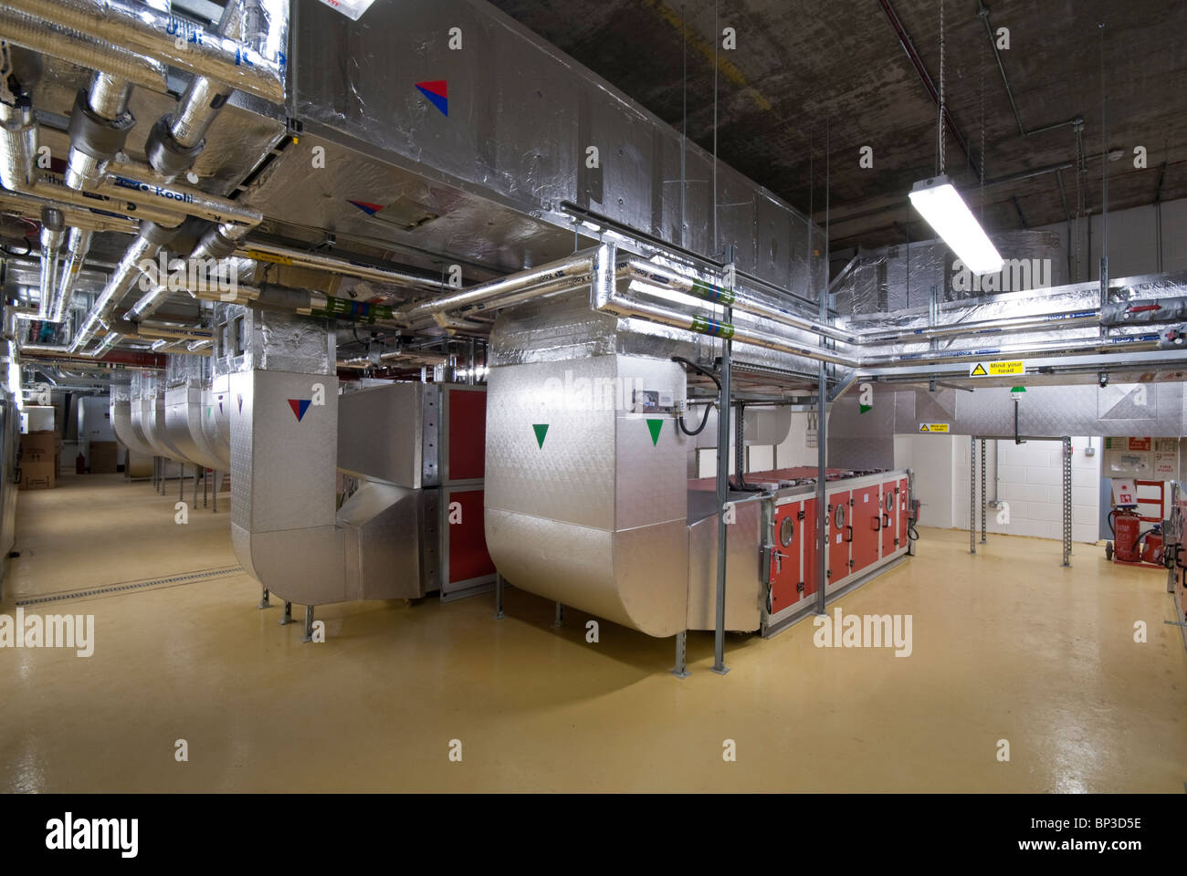 Southampton Hospital Haematology Department plant room Stock Photo Alamy
