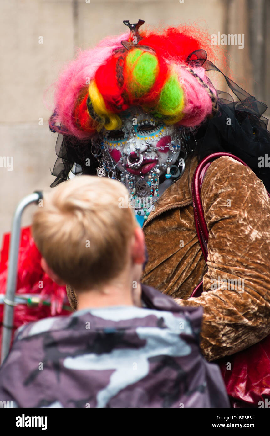 A woman claiming to be the most pierced in the world seen on the Royal ...
