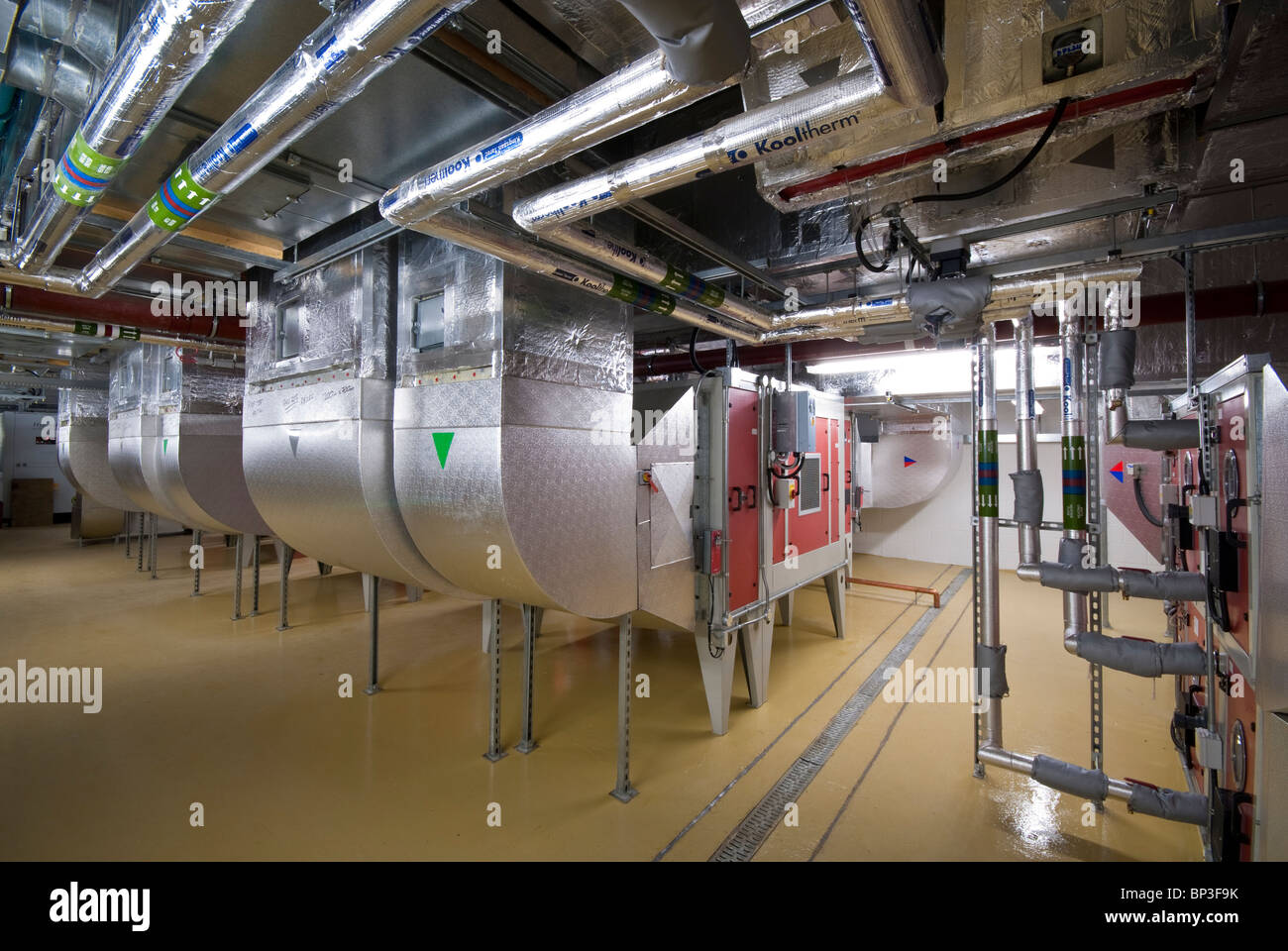 Southampton Hospital Haematology Department plant room Stock Photo Alamy