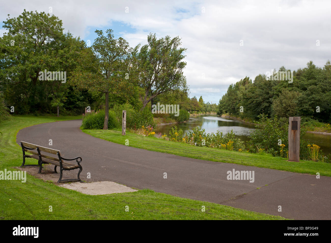 Scene from Victoria Park in East Belfast, An ASSI (Area of Special Scientific Interest). Stock Photo