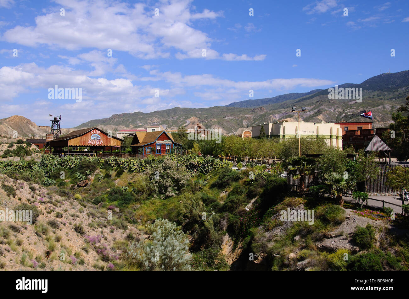 Fort Apache, Mini Hollywood, Tabernas, Almeria Province, Andalucia, Spain, Western Europe. Stock Photo