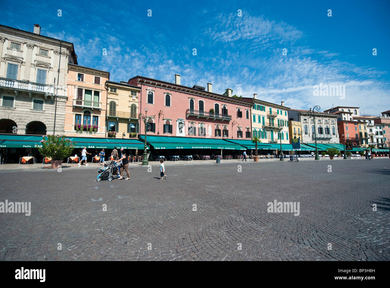 Piazza Bra  Verona Italy Stock Photo