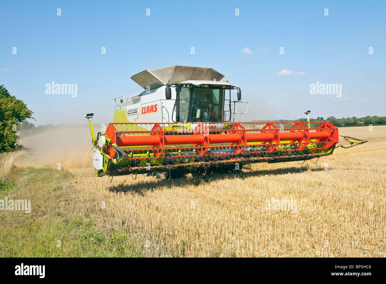 Modern Claas combine harvester Stock Photo Alamy