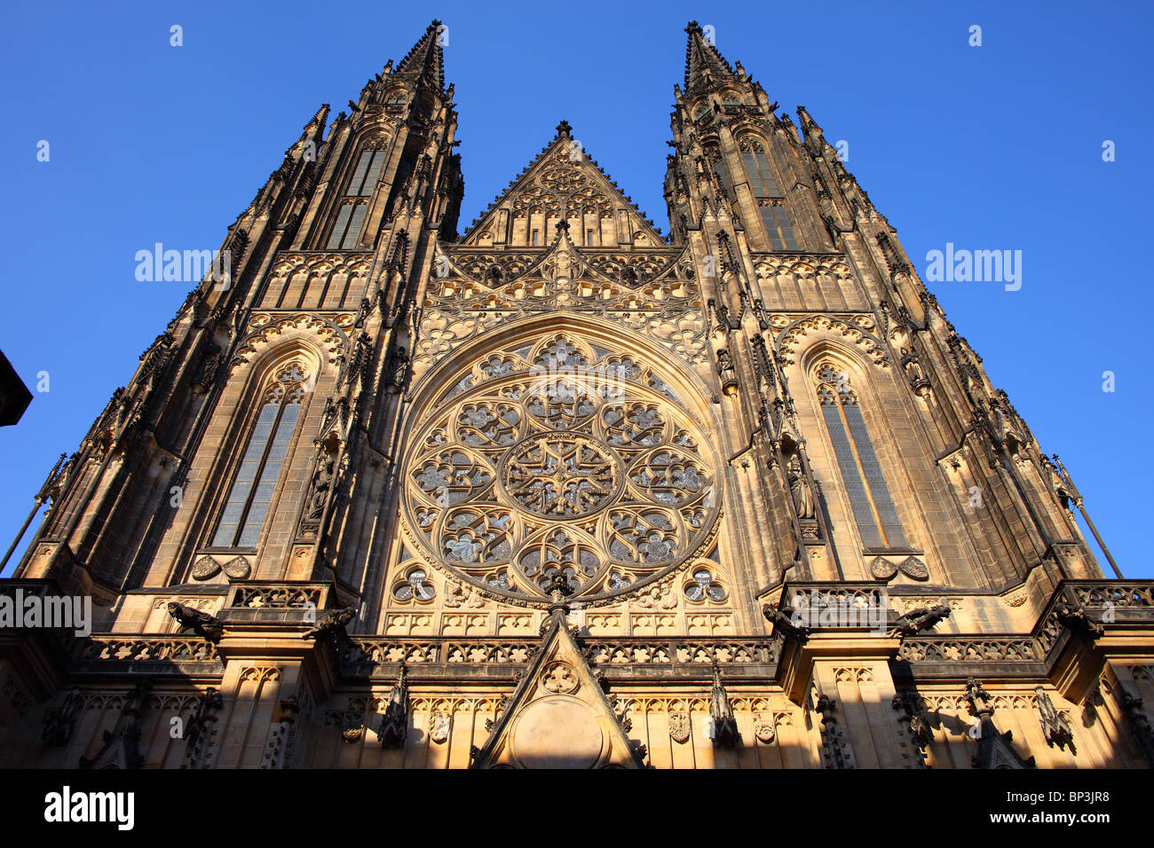 Gothic St Vitus Cathedral Prague Hradcany Czech republic Bohemia Stock Photo
