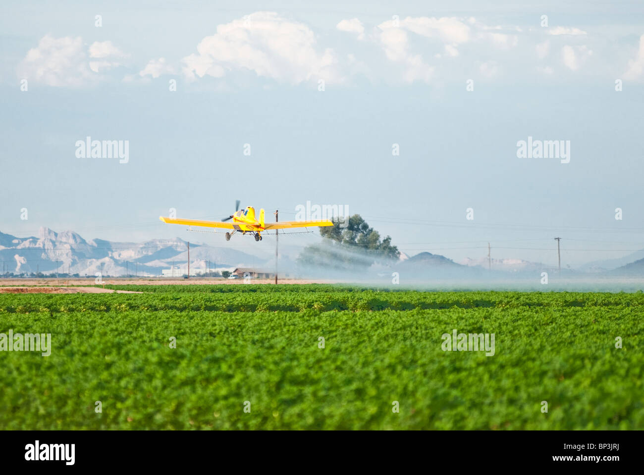 Crop plane spraying pesticide hi-res stock photography and images - Alamy