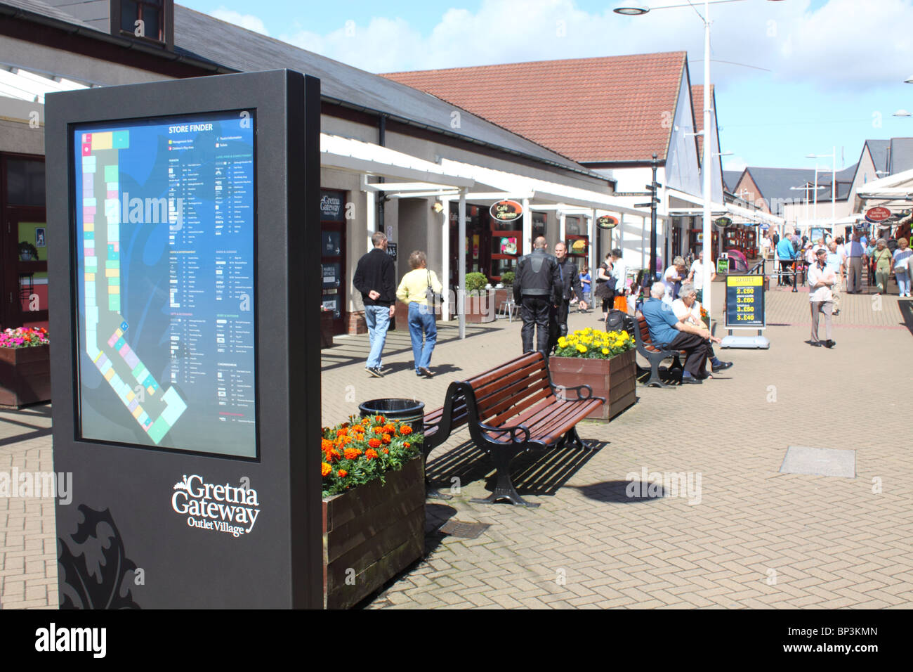 Gretna Gateway Outlet Village, Scotland, an out of town shopping