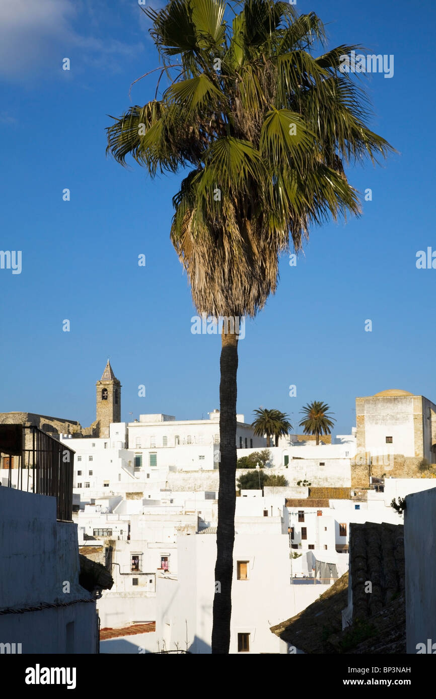 Vejer De La Frontera, Andalusia, Spain; A View Of The White Buildings In The Town Stock Photo