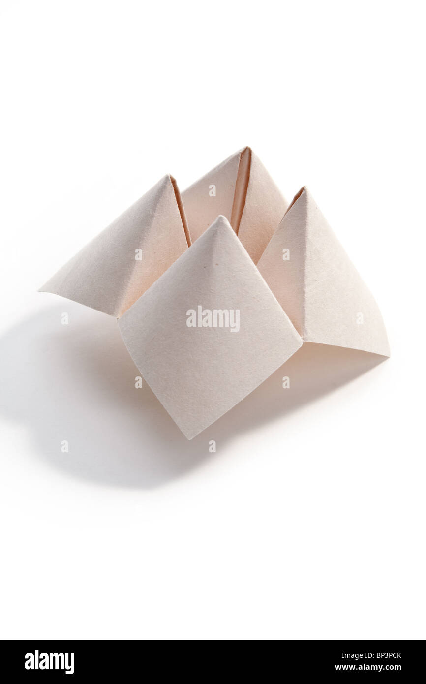 Paper Fortune Teller close up Stock Photo