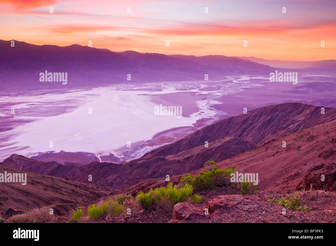 Sunset over Death Valley from Dante's View, Death Valley National Park