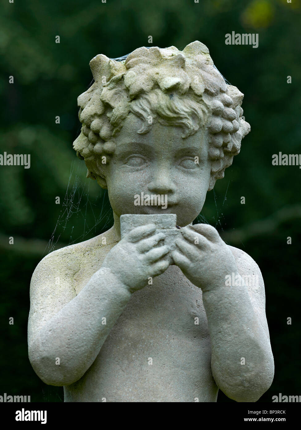 The Faune figure in the Faune Garden at Grand Courtoiseau Stock Photo