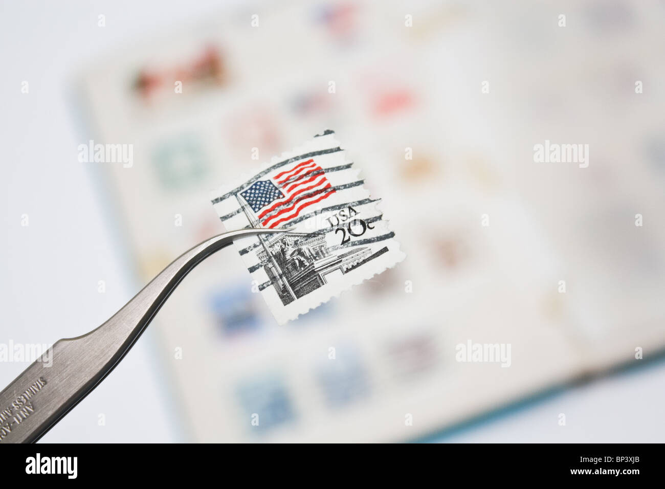 Collection hobby collecting stamps hires stock photography and images