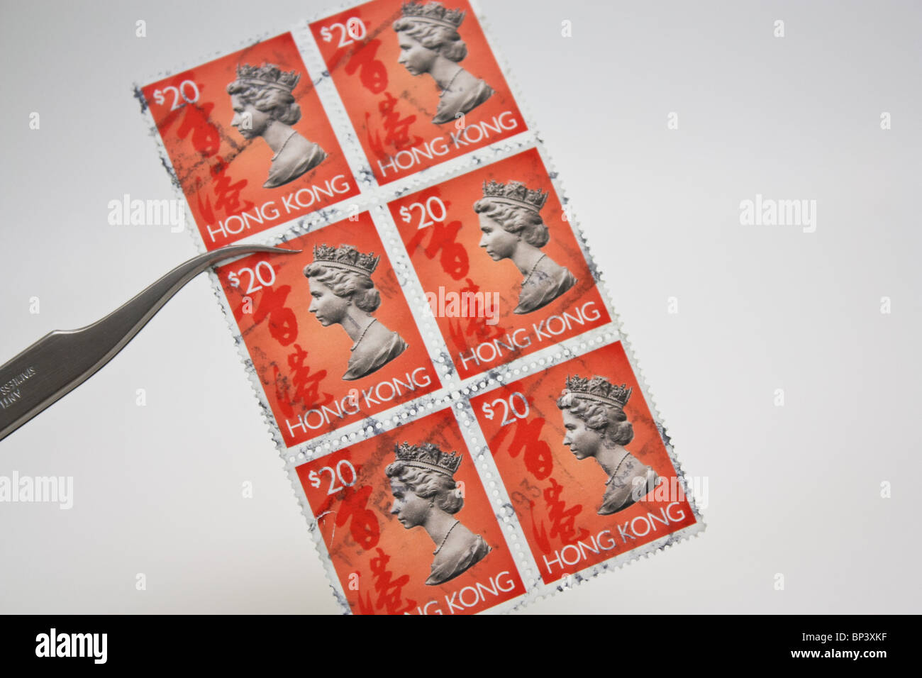 collecting stamp stamps collection hobby Stock Photo Alamy