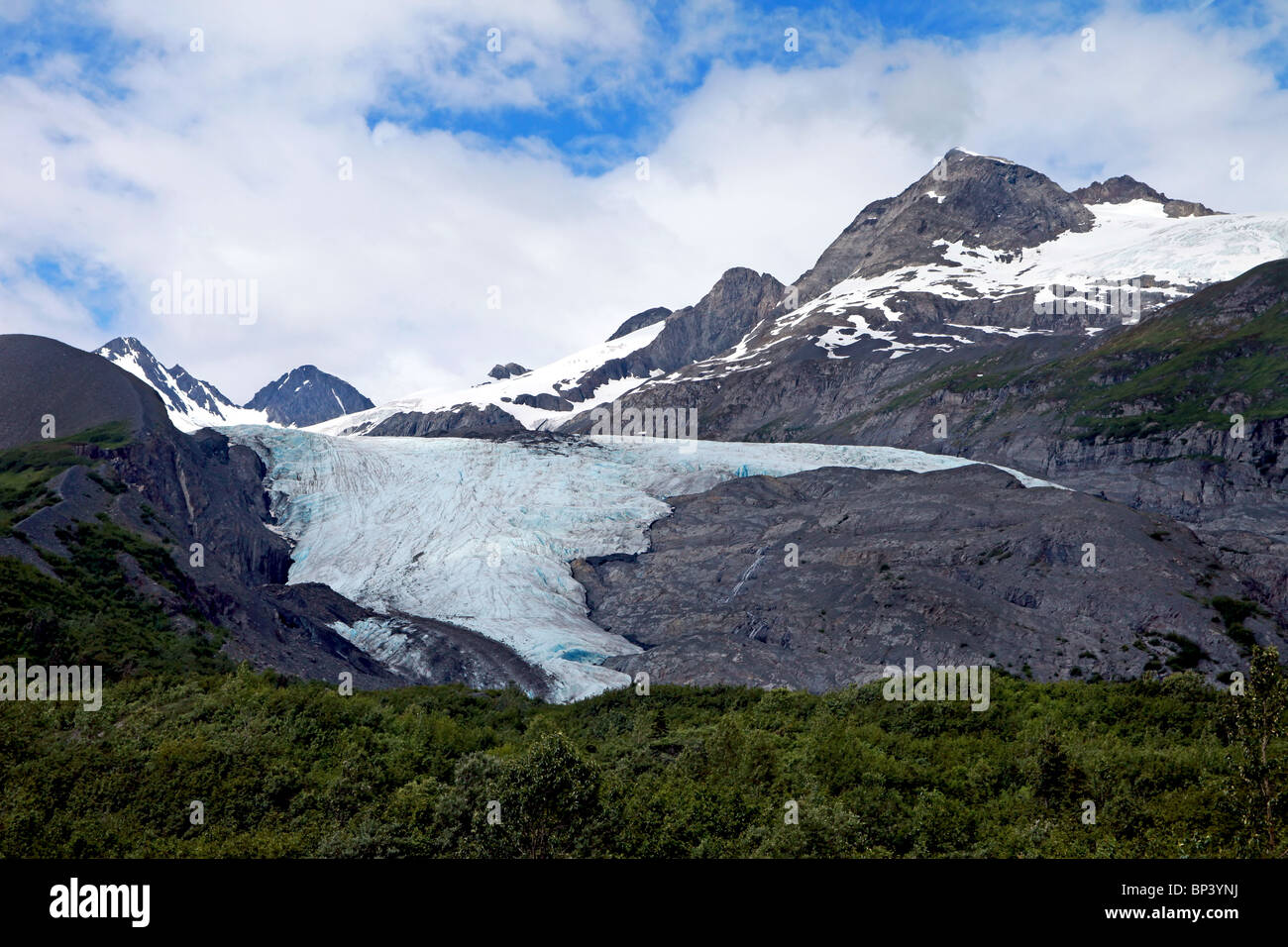 View of Worthington Glacier, Valdez, Alaska Stock Photo Alamy