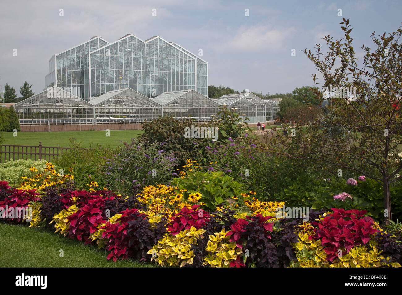 Grand Rapids, Michigan - The Lena Meijer Tropical Conservatory at the Frederik Meijer Gardens and Sculpture Park. Stock Photo