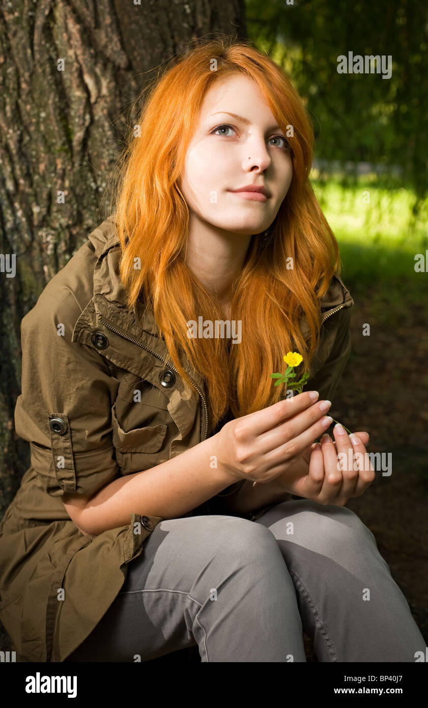 Pale Redhead Teen