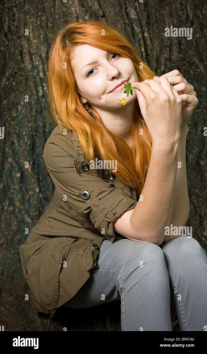 Pale Redhead Teen