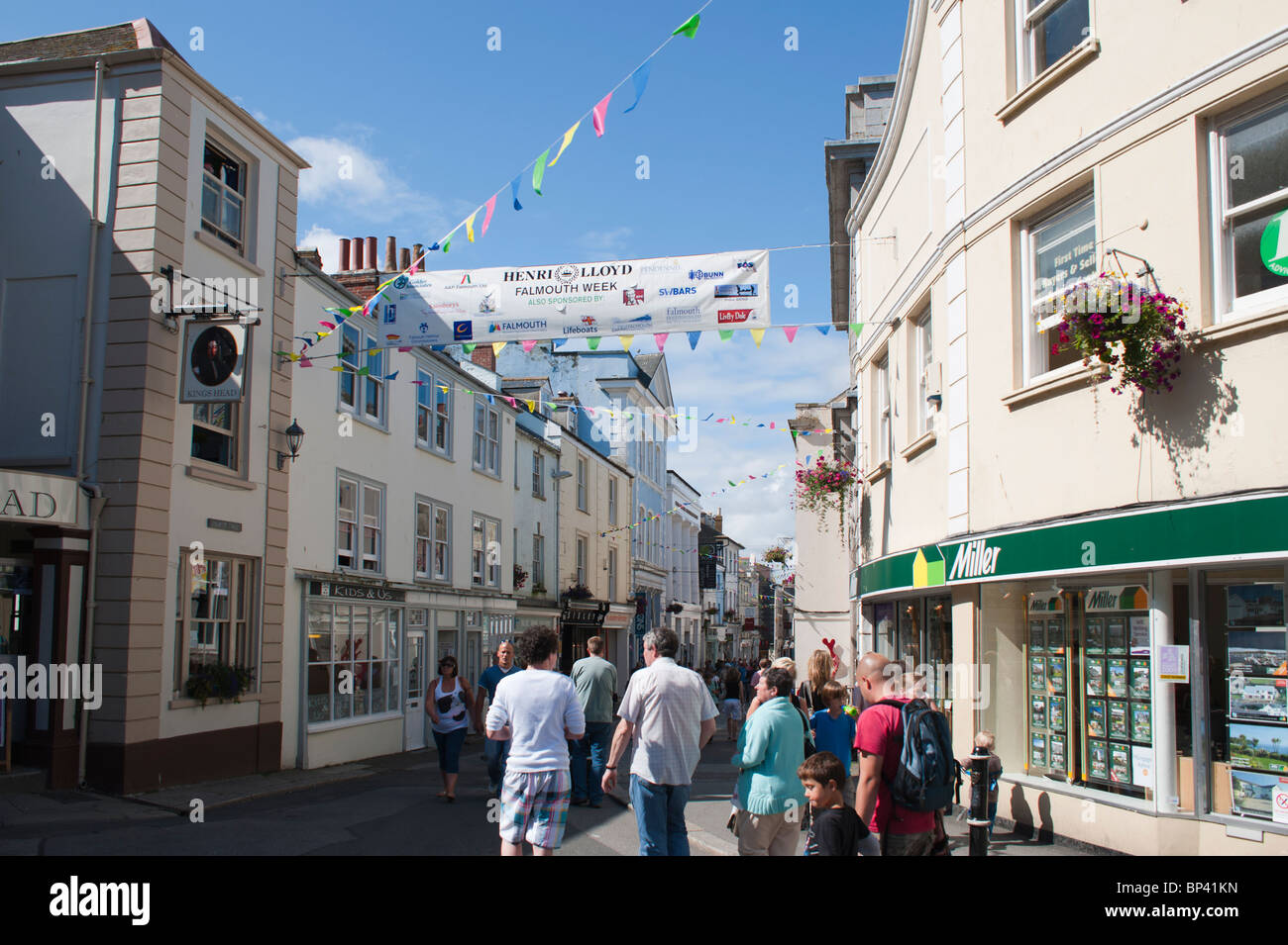 Falmouth during Regatta Week, August 2010 Stock Photo Alamy