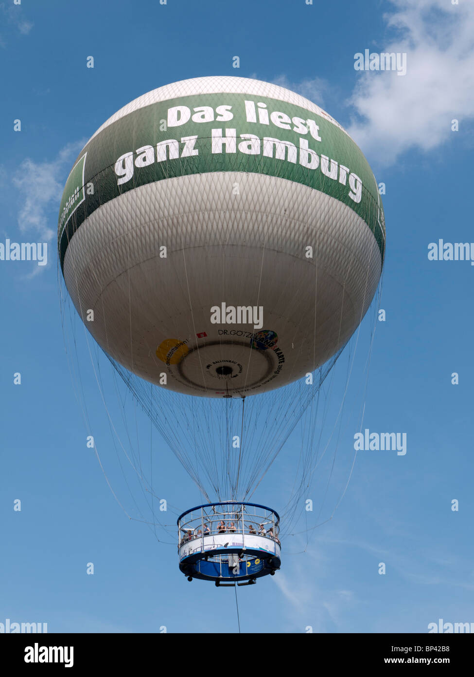 Tourist observation balloon in Hamburg Germany Stock Photo - Alamy