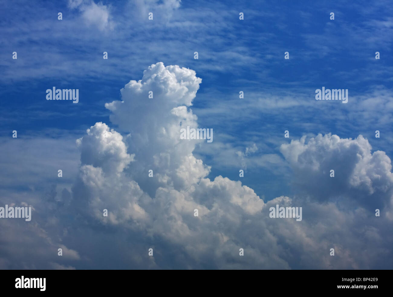 White clouds against blue sky Stock Photo - Alamy