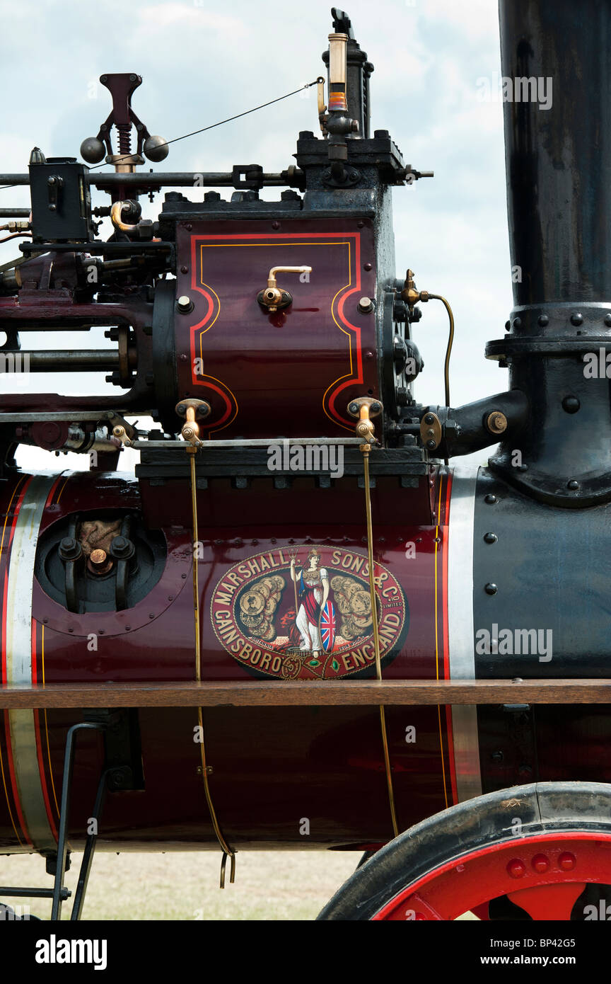 The little Giant steam traction engine at a steam fair in England Stock Photo