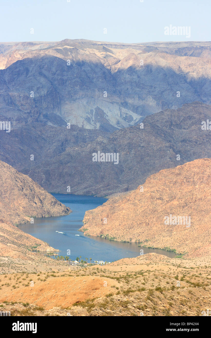 Willow Beach by the Colorado River in the desert of Arizona, USA Stock