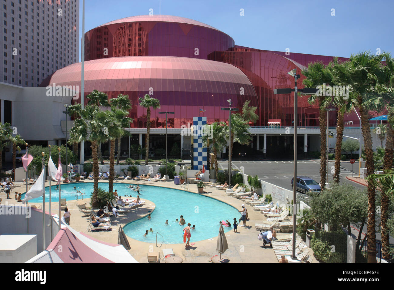 Swimming pool in Circus Circus hotel, Las Vegas, USA Stock Photo