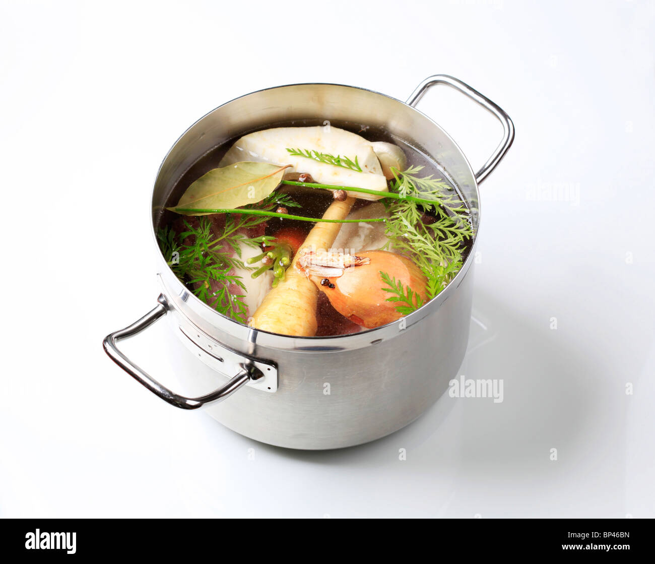 Root vegetables and beef meat in a pot Stock Photo Alamy