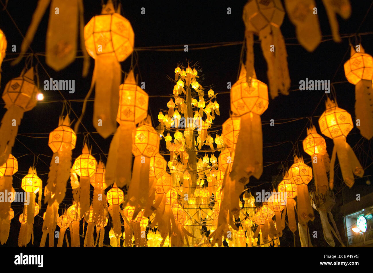 Lanterns for Loi Krathong festival. Stock Photo