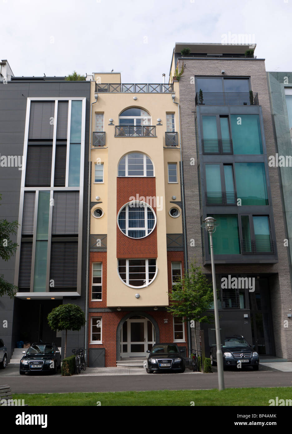 New luxury townhouses in Mitte district of Berlin Germany Stock Photo Alamy