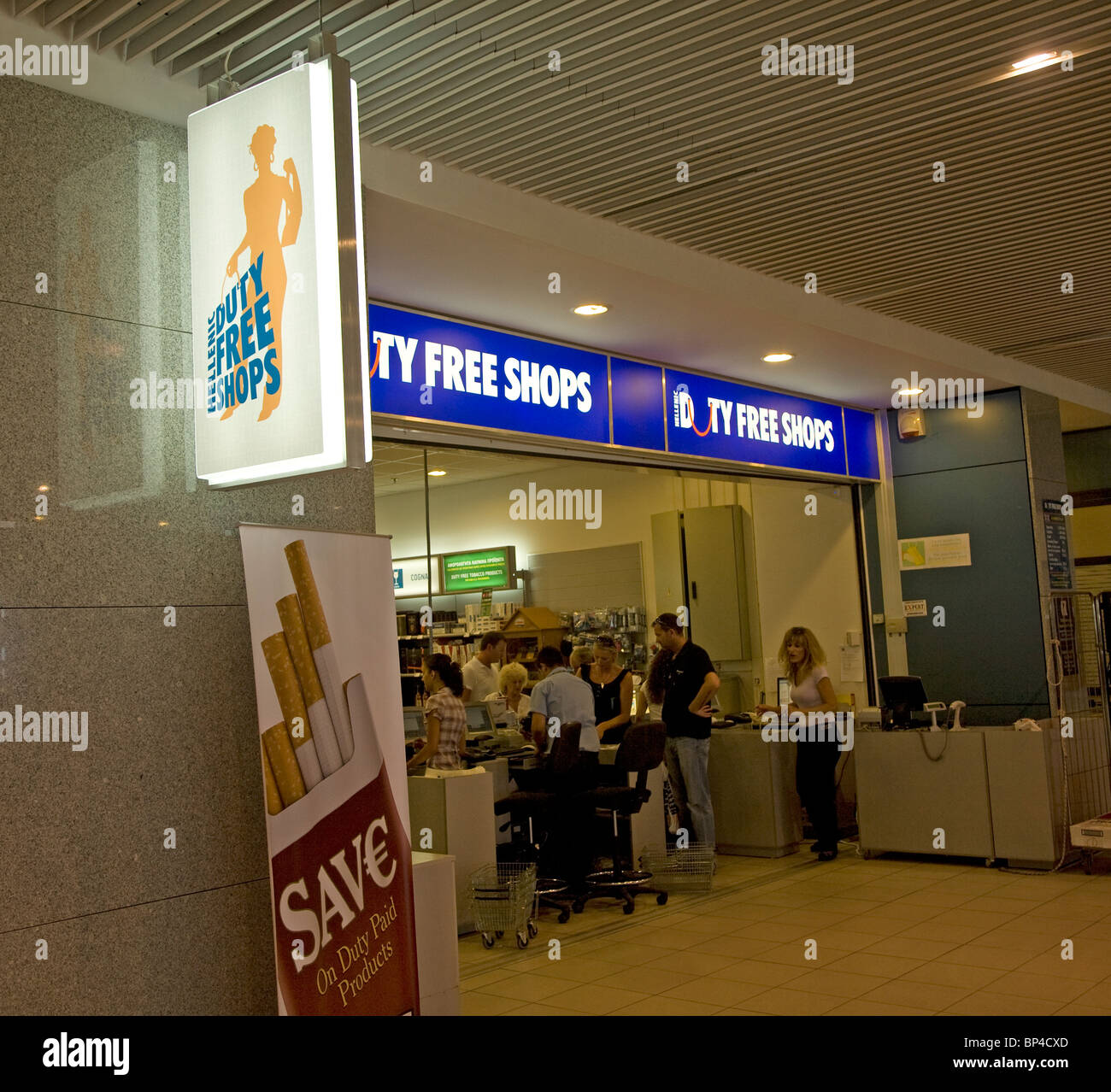 rhodes airport duty free tobacco prices cigarettes Rhodes duty free hi-res stock photography and images