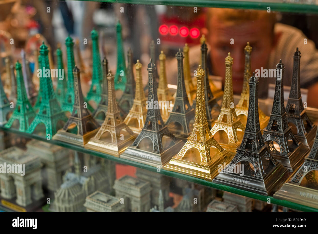 Paris, Eiffel Tower, France, Souvenirs Shop, Statuettes, Detail