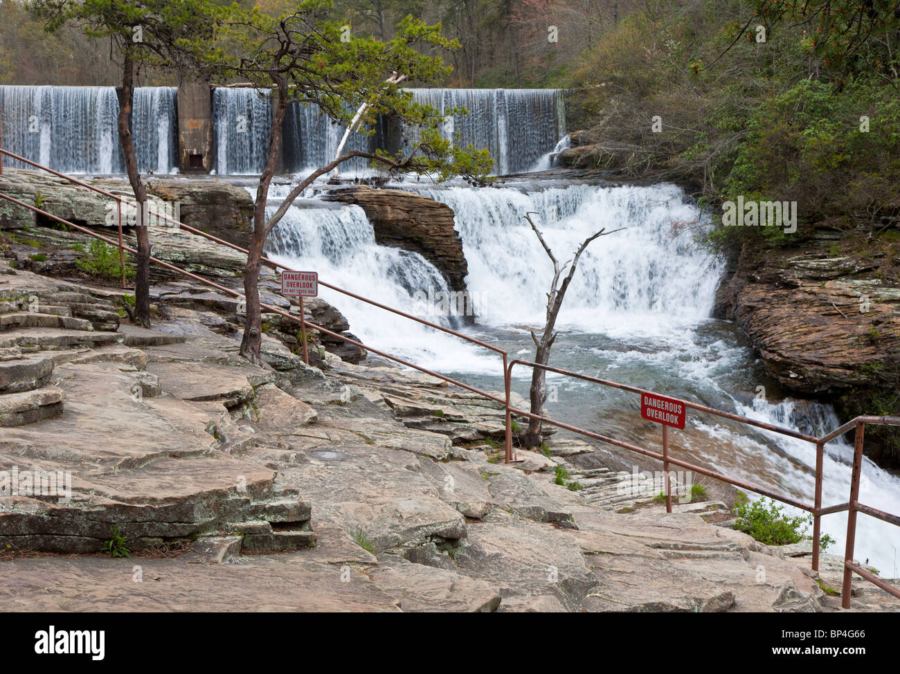 Fort Payne, AL Apr 2009 Waterfall in DeSoto State Park at Fort