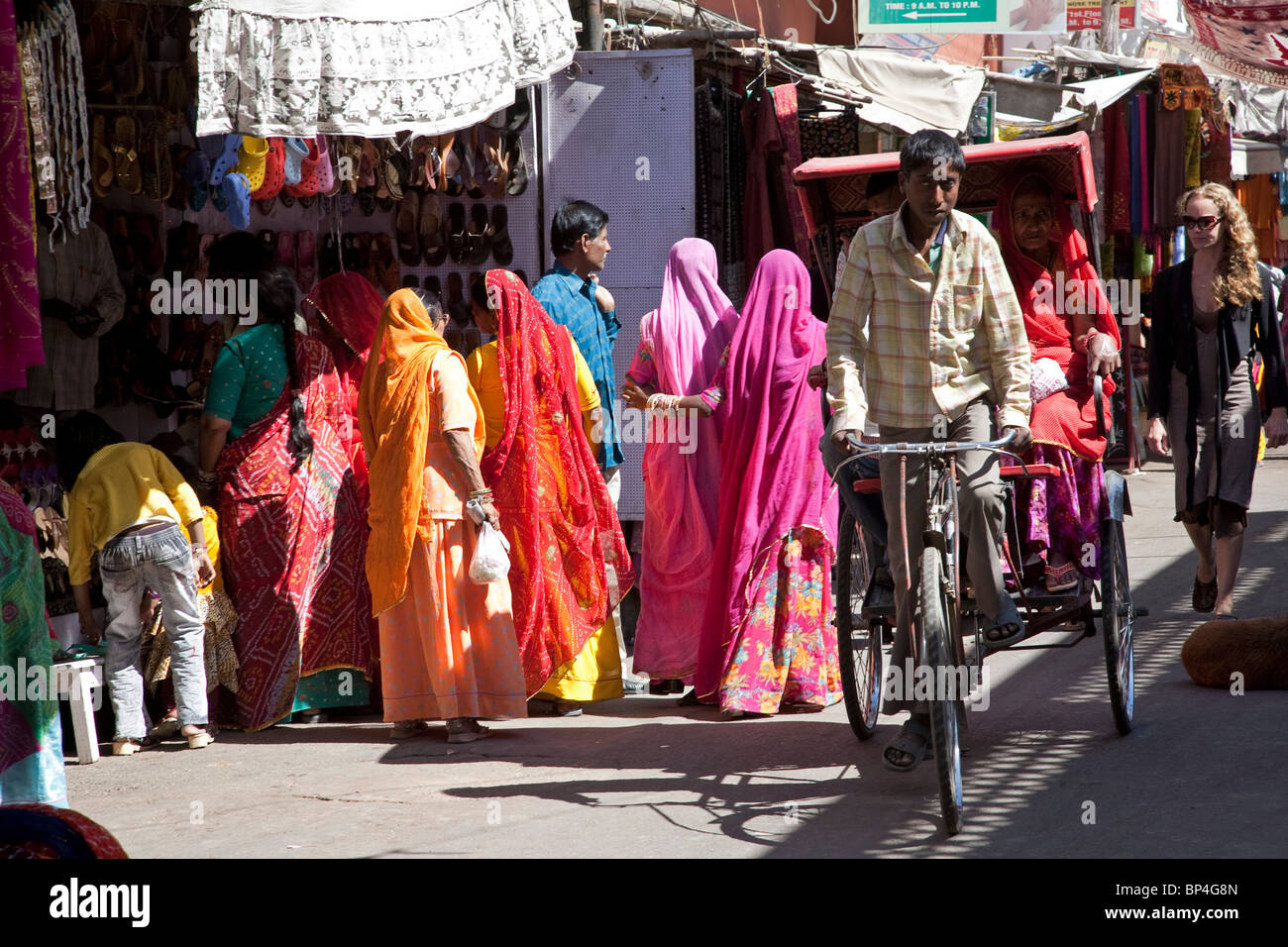 Sadar Bazaar. Pushkar. India Stock Photo - Alamy