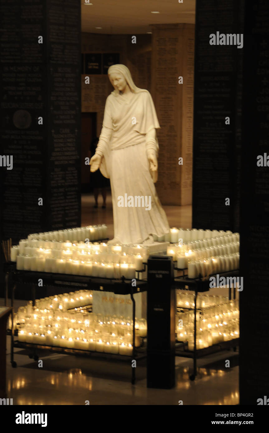 Statue of Jesus inside the Shrine of the Immaculate Conception in Washington, DC Stock Photo