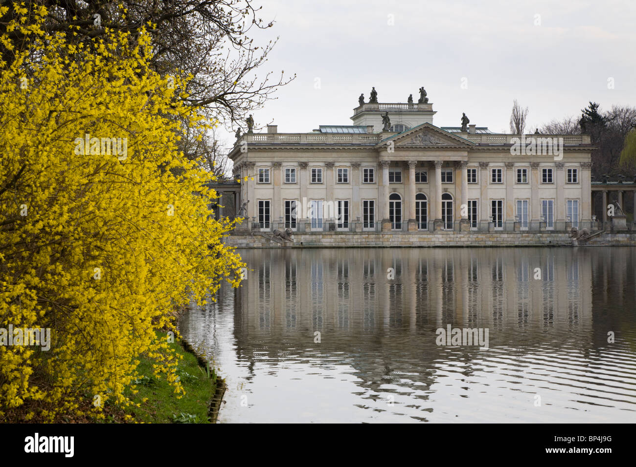 Lazienki Palace, Royal Baths Park, Warsaw Poland Stock Photo