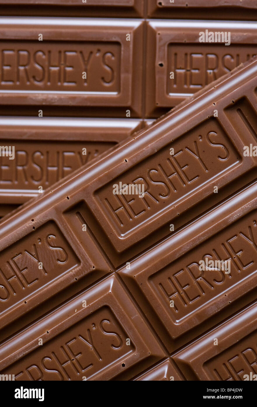 Hershey's Chocolate Bars.  Stock Photo