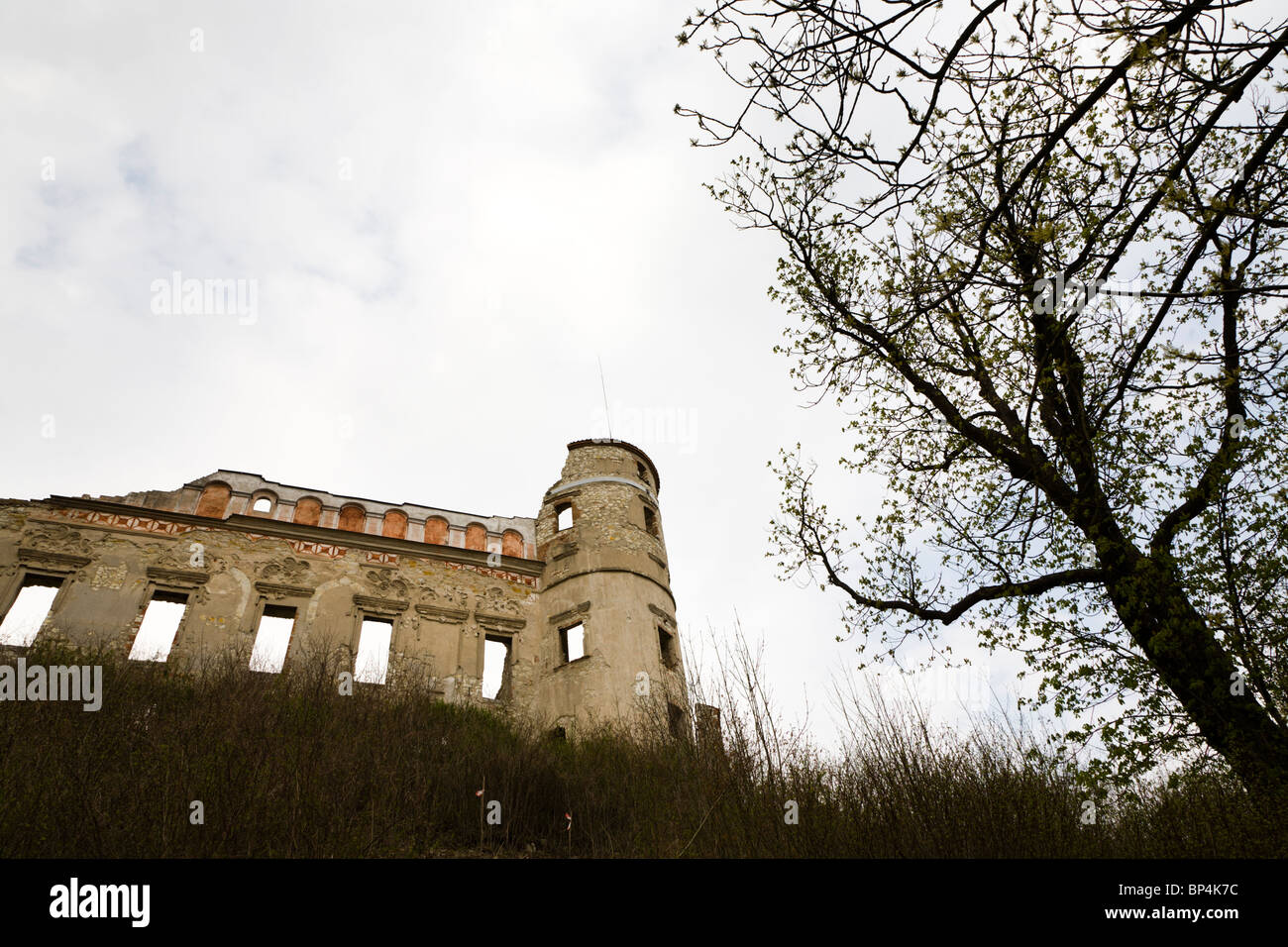 The ruins of a castle in Janowiec nad Wisla. Janowiec Poland Stock Photo