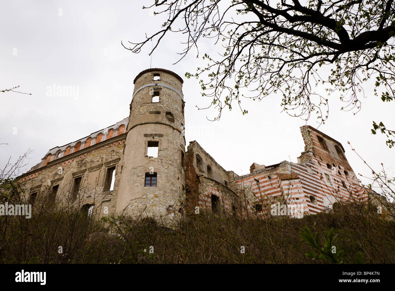 The ruins of a castle in Janowiec nad Wisla. Janowiec Poland Stock Photo