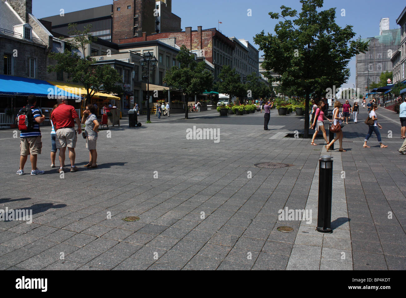 Place Jacques-Cartier Old Montreal Summer tourist Stock Photo