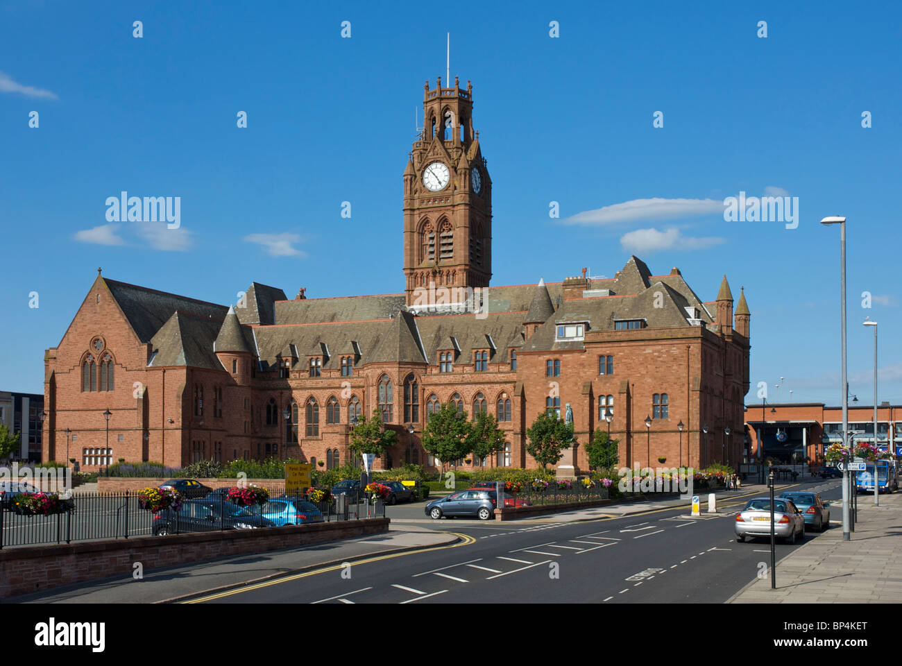 Town Hall, Barrow-in-Furness, Cumbria, England UK Stock Photo