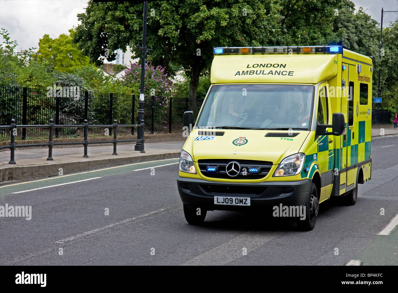 London Ambulance Stock Photo