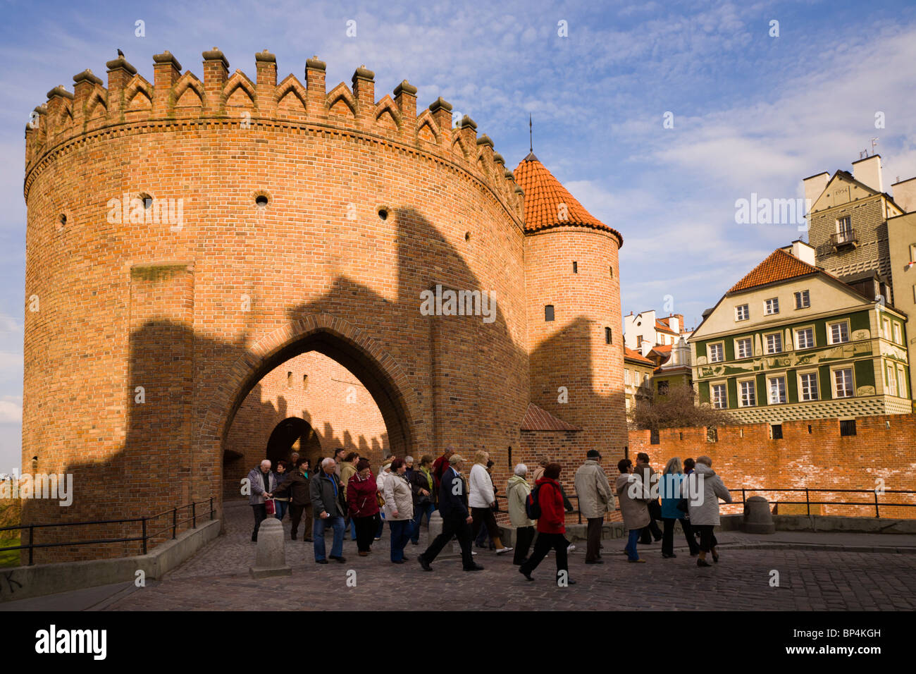 The Warsaw Barbican. Old Town, Warsaw Poland. Stock Photo