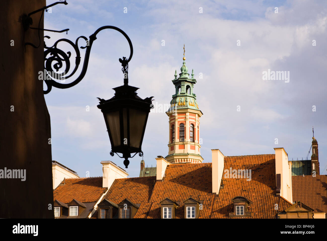 Old Town Market Place, Warsaw Poland. Stock Photo