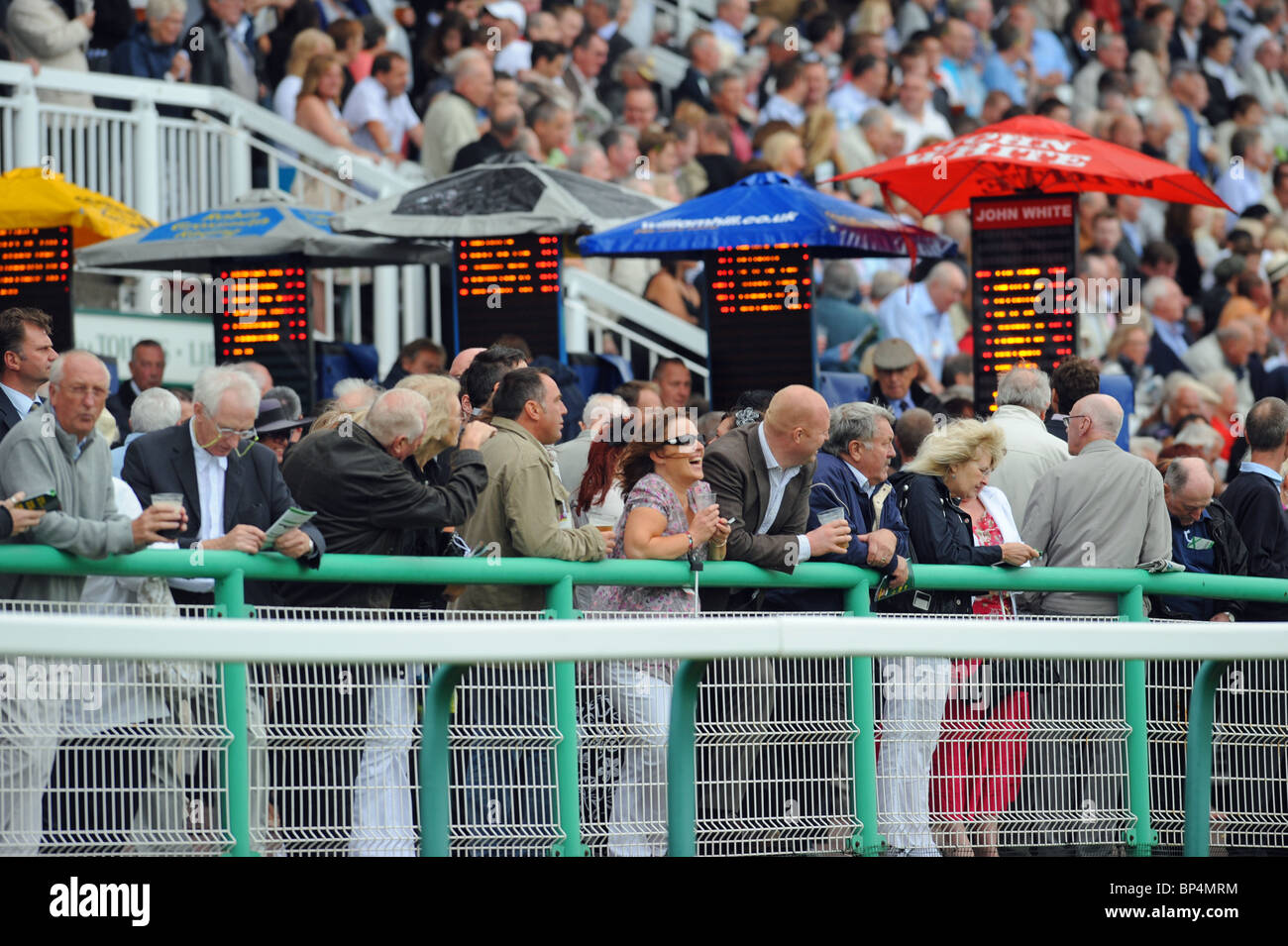 Crowds of punters at Brighton Races UK Stock Photo