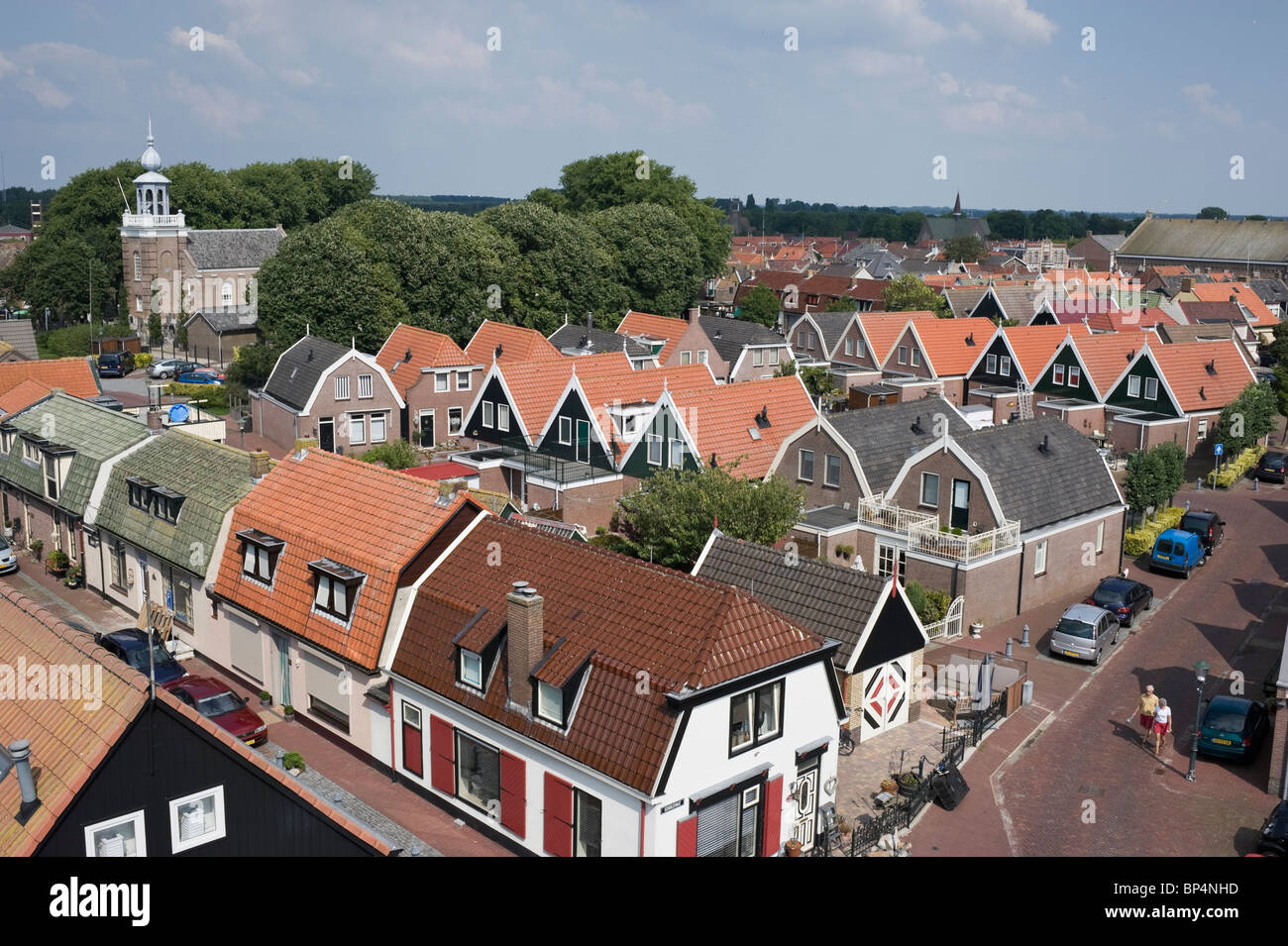 Urk, Netherlands, seen from above Stock Photo Alamy