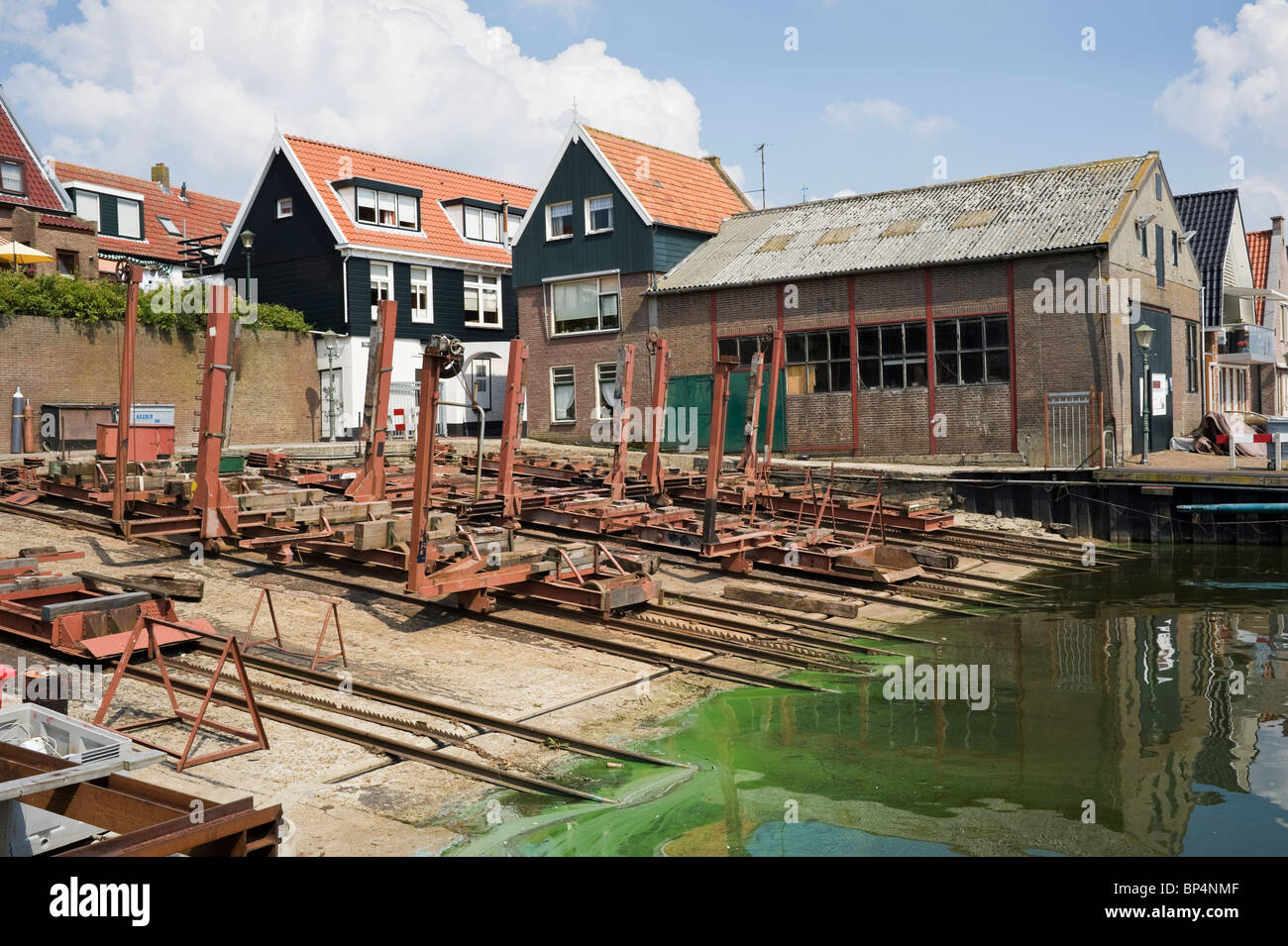 Dockyard in Urk, Flevoland, Netherlands Stock Photo