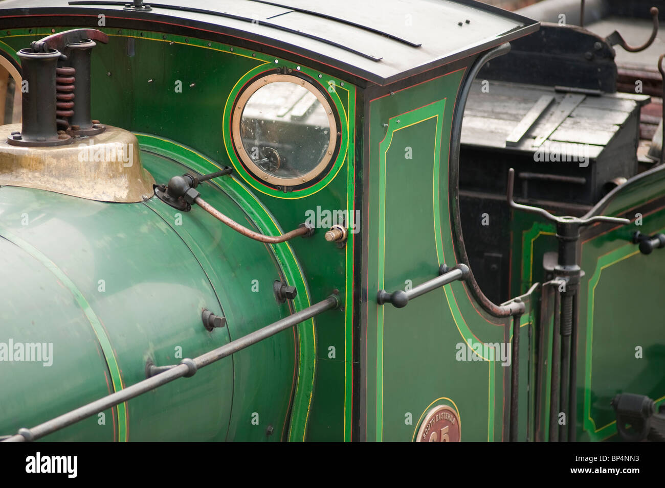 Bluebell Railway locomotive closeup Stock Photo
